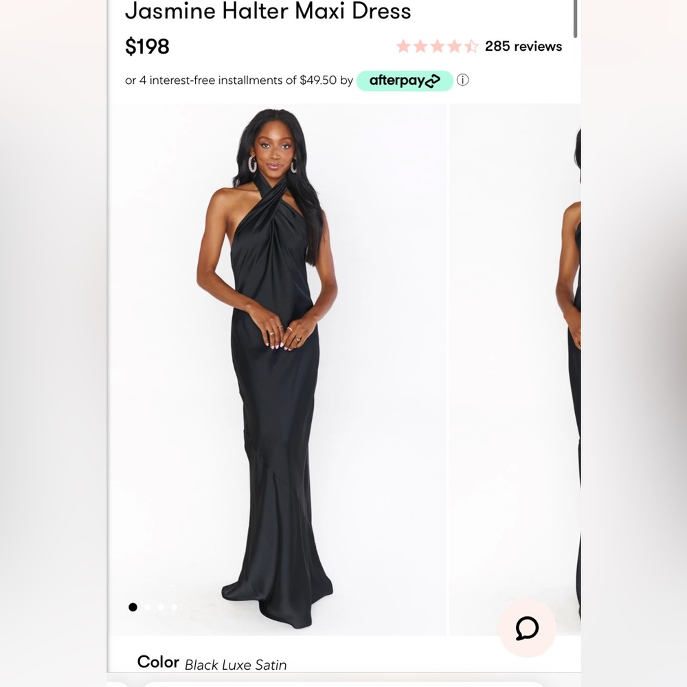 Show Me Your MUMU-Jasmine Halter Dress Black